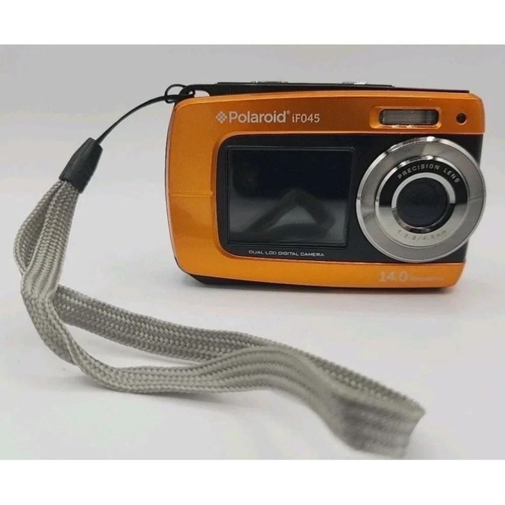 Polaroid iF045 Orange 14.0 MP/Dual Screen LCD Digital